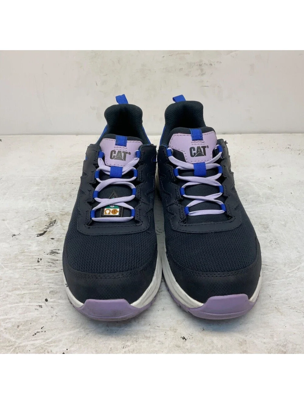 CATERPILLAR Women's Streamline Runner Carbon Comp. Toe Work Shoes Navy Size 8W